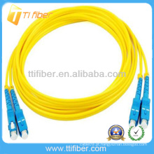 3m SM Duplex SC / UPC Fibra óptica patch cord